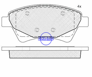 RENAULT Kangoo,RENAULT Laguna,RENAULT Megane II,RENAULT 경치 좋은 브레이크 패드 FMSI:D1495-8695,OEM:77 01 207 184,WVA23930,FDB1544,F1495